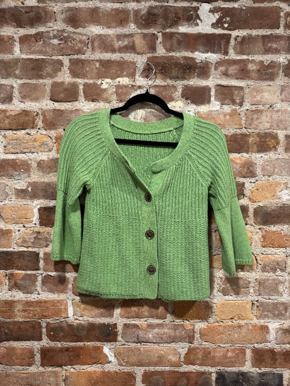 1990S OLIVE GREEN CARDIGAN SWEATER